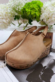 Nude Miranda Close Toe Tooled Wedge