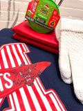 "M" Bobcat Stripe Sweatshirt