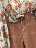 HIGH RISE JOGGER - COCOA