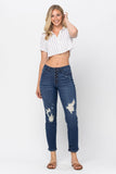 Judy Blue ZIGZAG BUTTON FLY - BOYFRIEND