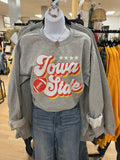 Grey Isu Star Crewneck Sweatshirt - Scrolled Font
