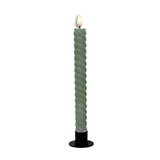 Tall Sage Spiral Led Taper