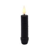 Short Black Led Taper Candle