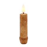 Short Cinnamon Led Taper Candl