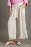 Oatmeal Wide Leg Pants