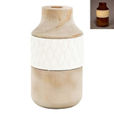 Natural And White Small 3 Layer Lighted Vase