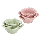 Assorted Green Or Pink Carnation Tea Light Holder