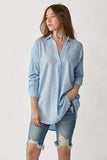 Blue Oversized Linen