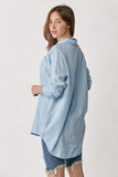 Blue Oversized Linen