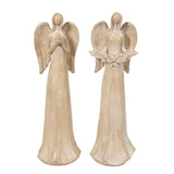 2 Assorted Tan Angels