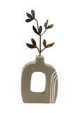 Floral In Wood Vase Table Decor
