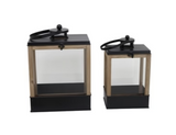 Metal/mdf Frame Lantern