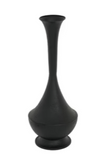 Metal Geometric Vase - Black