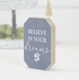 Wooden Sign 'Believe'