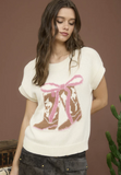 Boot Bow Sweater