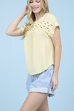 Scallop Trim Cut-out Top