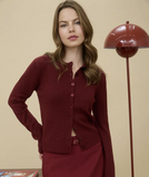 Round Neck Button Long