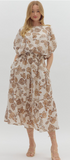 Brown Floral Top