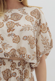 Brown Floral Top