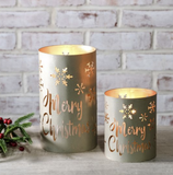 Gold Merry Xmas Lantern - Large