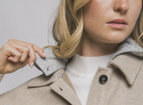 Oatmeal Cropped Fleece Shacket With Removable Hood