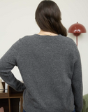 Curvy Charcoal Cardigan