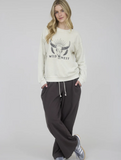Charcoal Wide Leg Pants