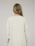 Oatmeal Crewneck Knit Top