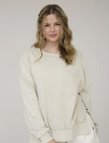 Oatmeal Crewneck Knit Top