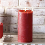8 H. Wide Red Led Pillar Candle