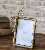 4 X 6 Gold Ribbon Photo Frame