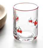 S/6 3.3dia Red Cherries Glass