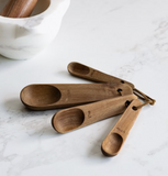 S/4 Acacia Wood Meas. Spoons