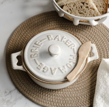 Latte Splatter 9.25w Brie Baker