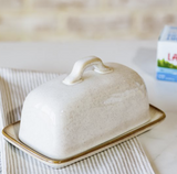 *inner* Latte Splatter Butter Dish