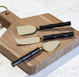 *inner* Blk/gold Cheese Knife Set