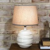 White Offset Stripe Lamp
