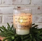 5 Vintage Glass Christmas Jar