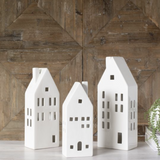 S/3 Led Ceramic Houses