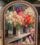Arch Top Flower Shop Framed Art | 6x8"