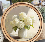 8" Round Hydrangea Vase Art