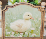 Provincial Fluffy Duckling Framed Art