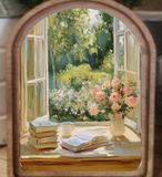 Arch Spring Window Framed Art