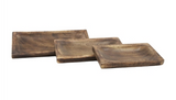 Dark Wood Rectangular Trays