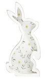 Bunny Cutout Stand With Delicate Blossom Art