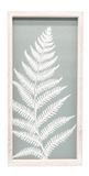 Rectangular Green And White Fern Sign