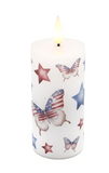 4 Inch Stars And Stripes Led Votive