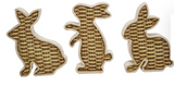 Res Woven Flat Bunnies, 3styl/4ea/12pdq