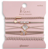 Glimmer Hair Tie Bracelets - Large