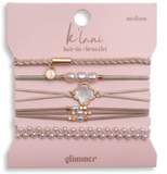 Glimmer Hair Tie Bracelets - Medium